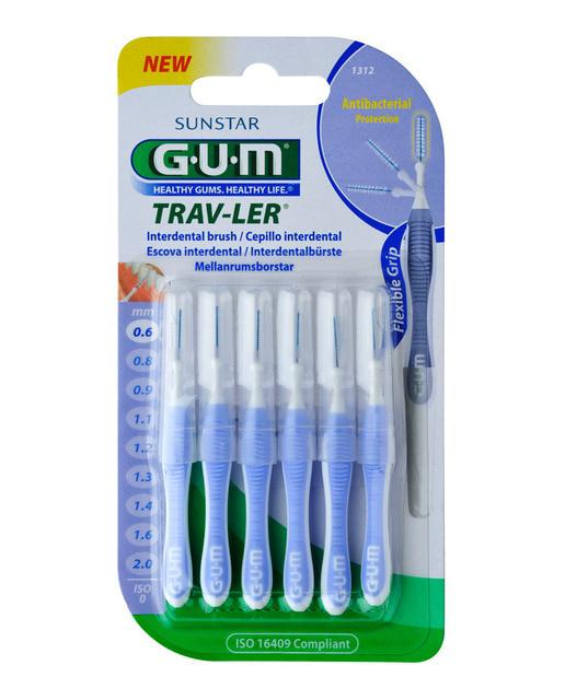 Sunstar Gum Pennello Interdentale 0,6 Mm Trav-Ler 6 Uds