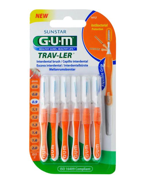 Sunstar Gum Spazzolino Interdentale 0,9 Mm Trav-Ler 6 Uds