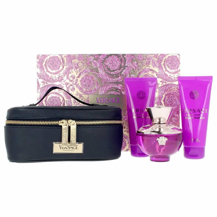 Versace Pour Femme Dylan Purple Eau De Parfum Spray 100ml Set 4 Parti