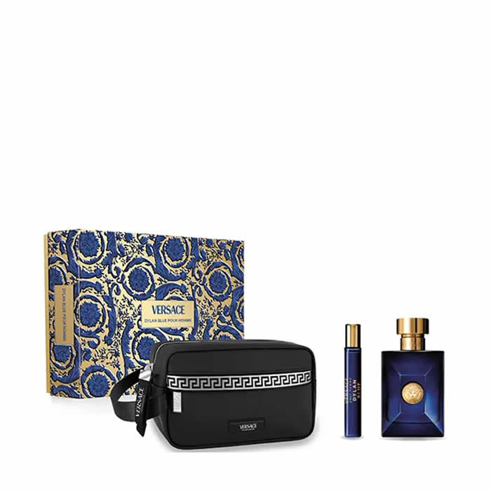 Versace Dylan Blue Pour Homme Eau De Toilette Spray 100ml Set 3 Parti