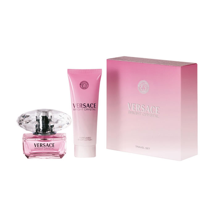 Versace Bright Crystal Eau De Toilette Spray 50ml Set 2 Parti