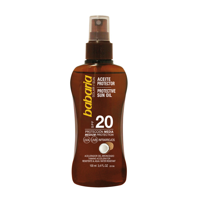 Babaria Coconut Tanning Oil Spray Spf20 100ml