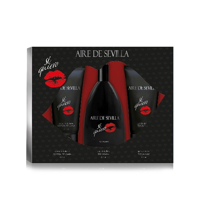 Aire de Sevilla Si Quiero Eau De Toilette Spray 150ml Set 3 Parti