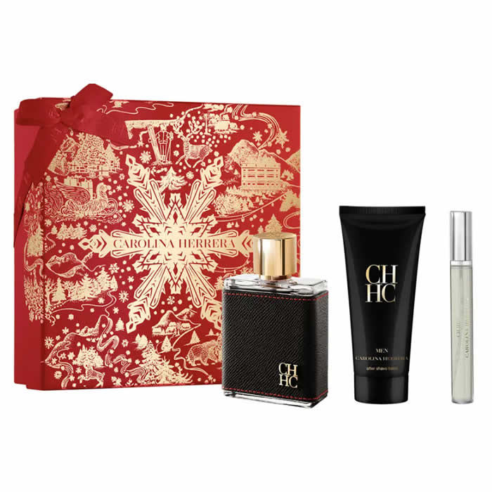 Carolina Herrera Ch Men Eau De Toilette Spray 100ml Set 3 Parti