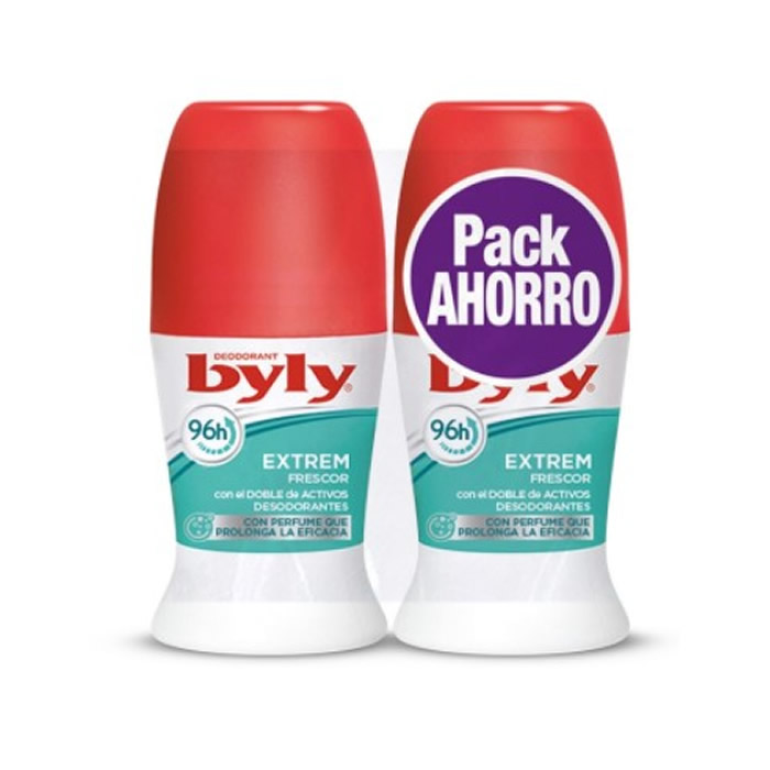 Byly Extrem Freshness Roll-On Deodorante 2x50ml