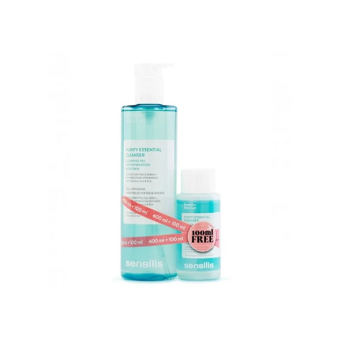 Sensilis Purify Essential Gel Detergente 400ml Set 2 Pezzi
