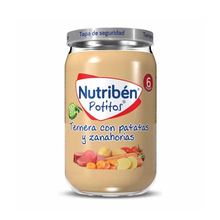 Nutribén Potito Manzo, Patate e Carote 235g  
