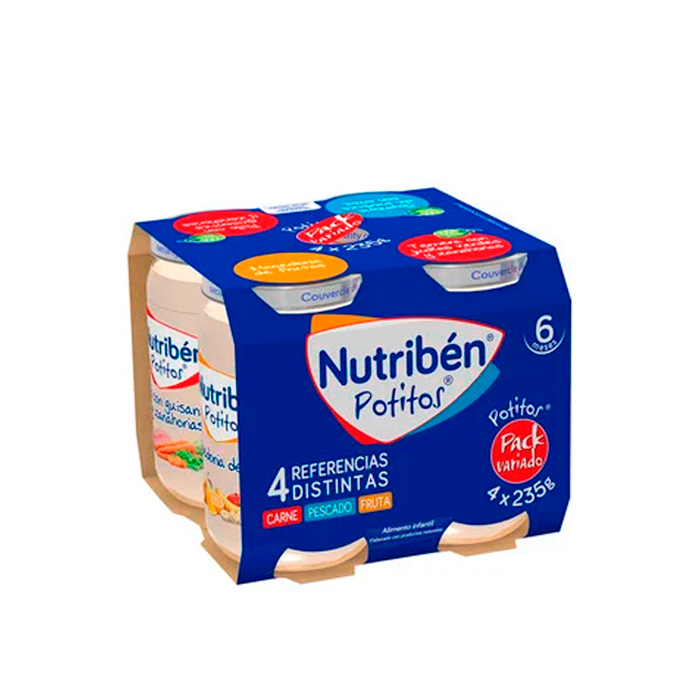Nutriben Potitos Varietà Pack 4x 235g