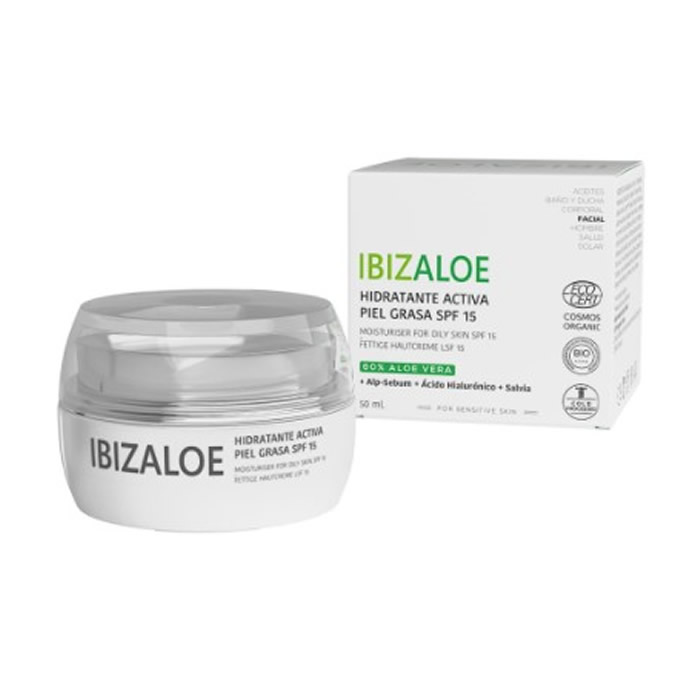 Ibizaloe Active Moisturizing Cream Pelle Grassa Spf15 50ml