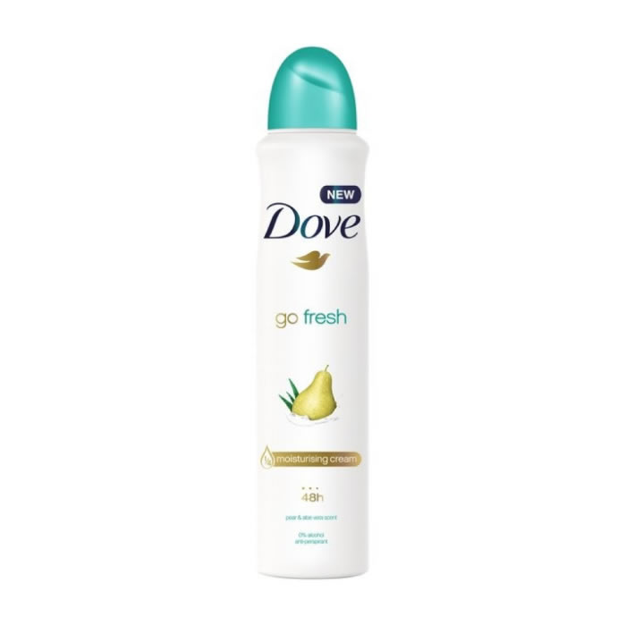 Dove Go Fresh Pear And Aloe Vera Deodorante Antiperspirant 48h Spray 250ml
