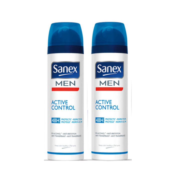 Sanex Men Active Control 48h Deodorante Spray 2x100ml